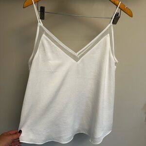 Express White V-Neck Camisole Top